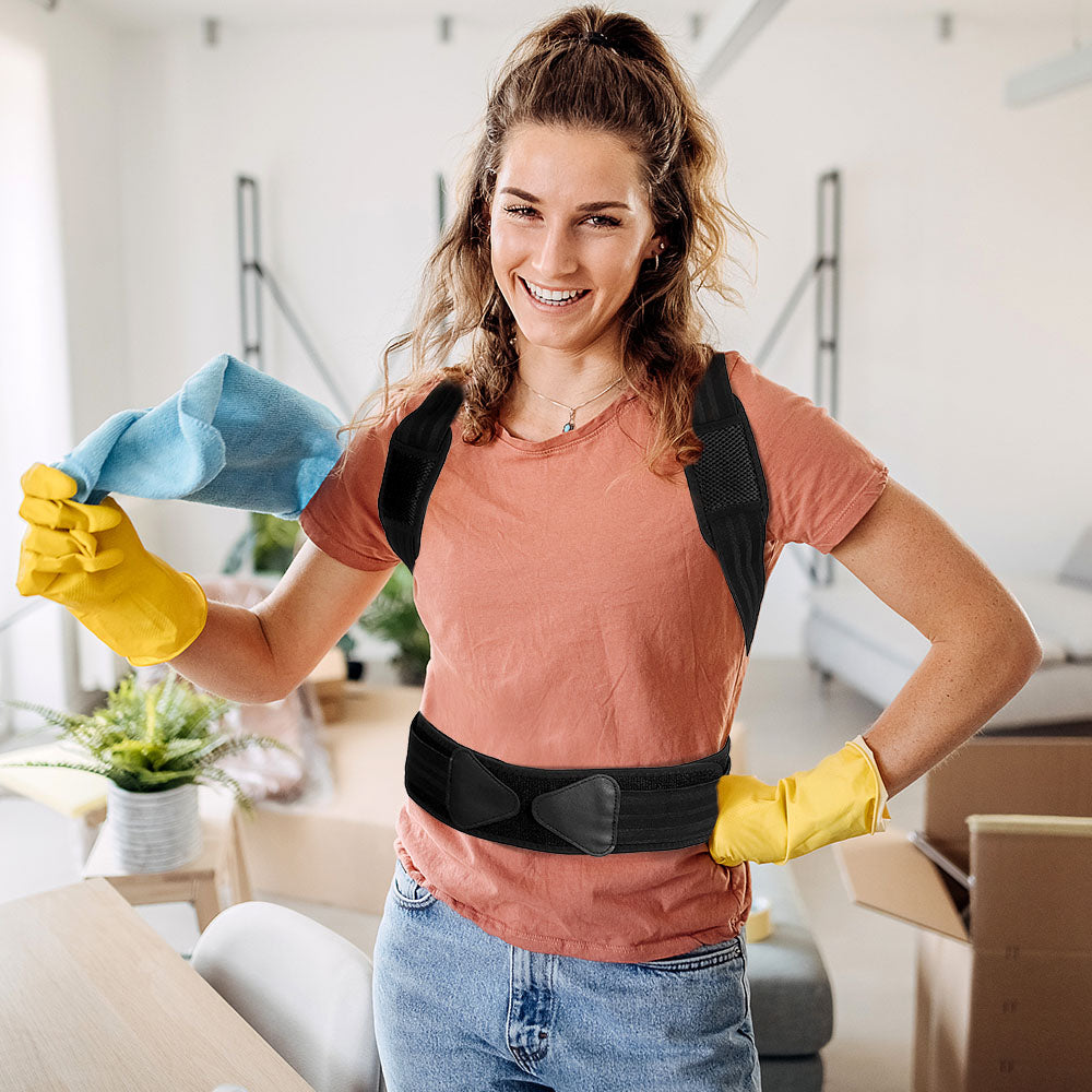 Back Support Posture Corrector: closure detail