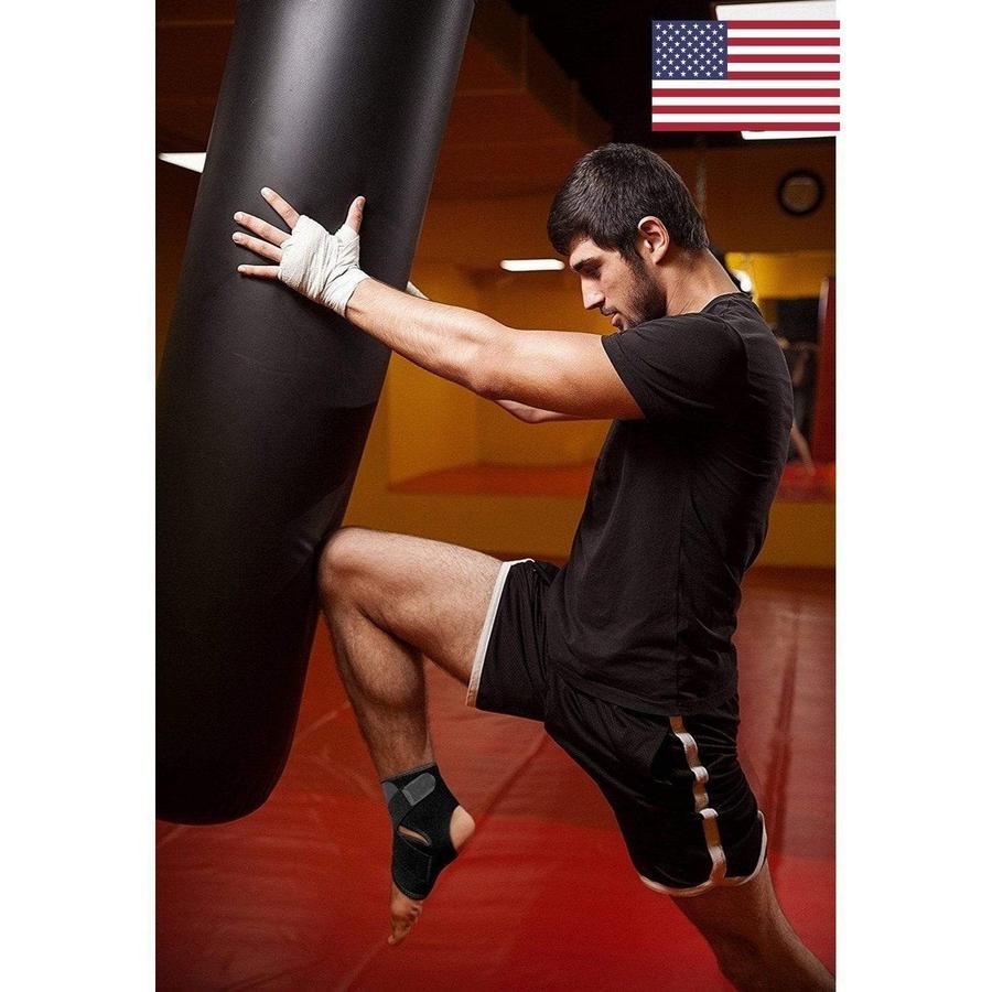 Adjustable Ankle Stabilizer Brace: closure detail