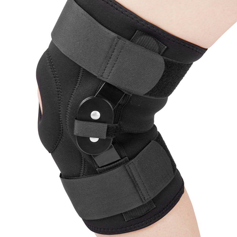 Adjustable Open-Patella Hinged Knee Brace: inside-lining view