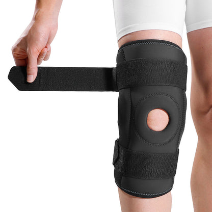 Hinged Knee Brace: fabric and stitching detail