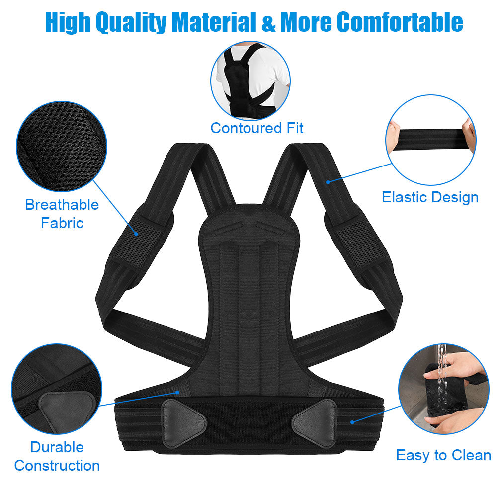 Back Support Posture Corrector: in-wear demonstration