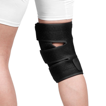 Sports Knee Brace: fabric and stitching detail