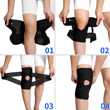 V-Bandage Knee Wraps: top view