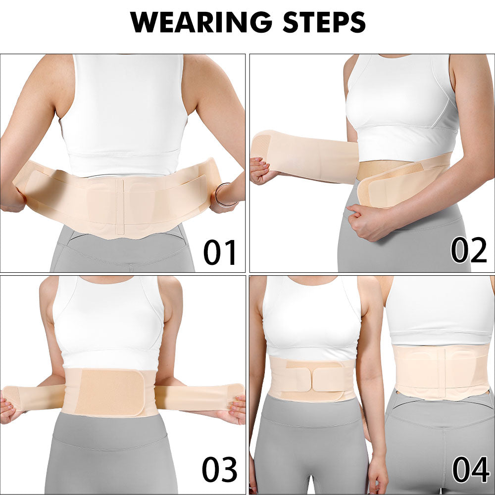 Lower Back Brace: closure detail