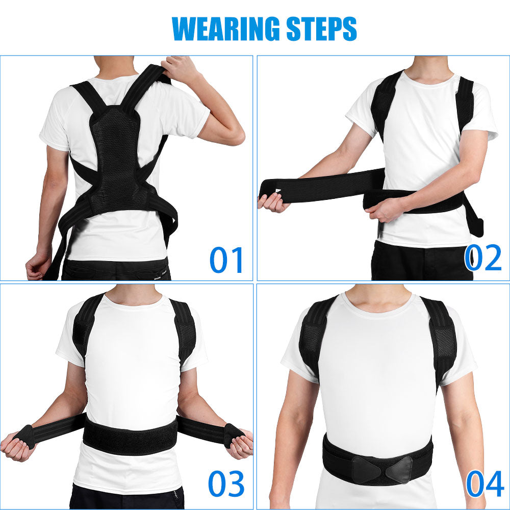 Back Support Posture Corrector: top view