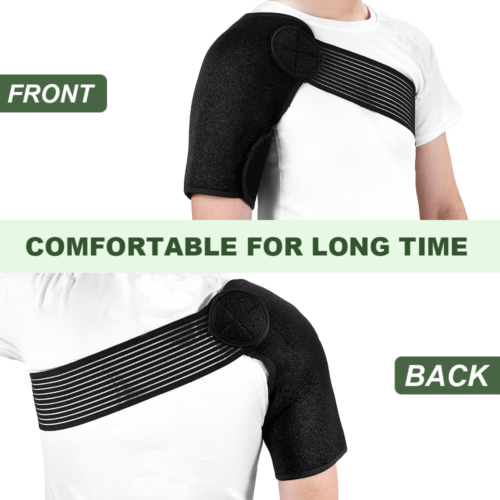 Sports Shoulder Brace: fabric and stitching detail