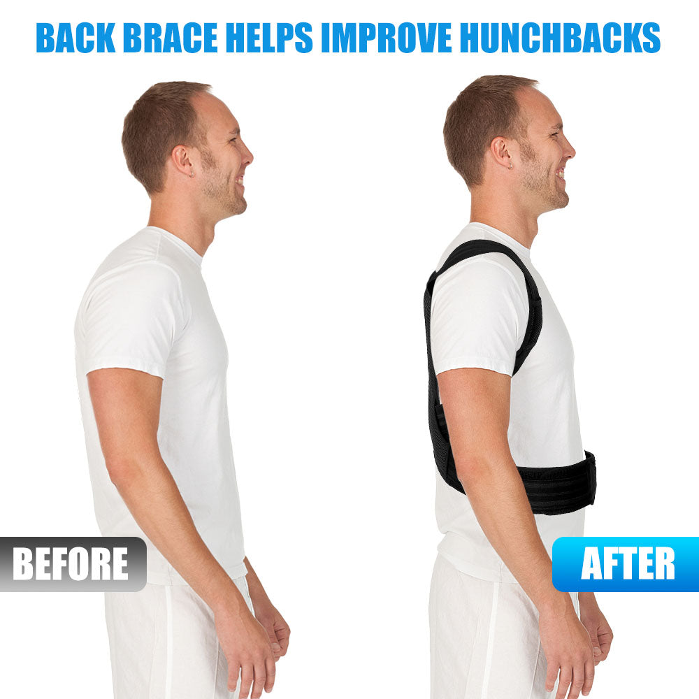 Back Support Posture Corrector: fabric and stitching detail