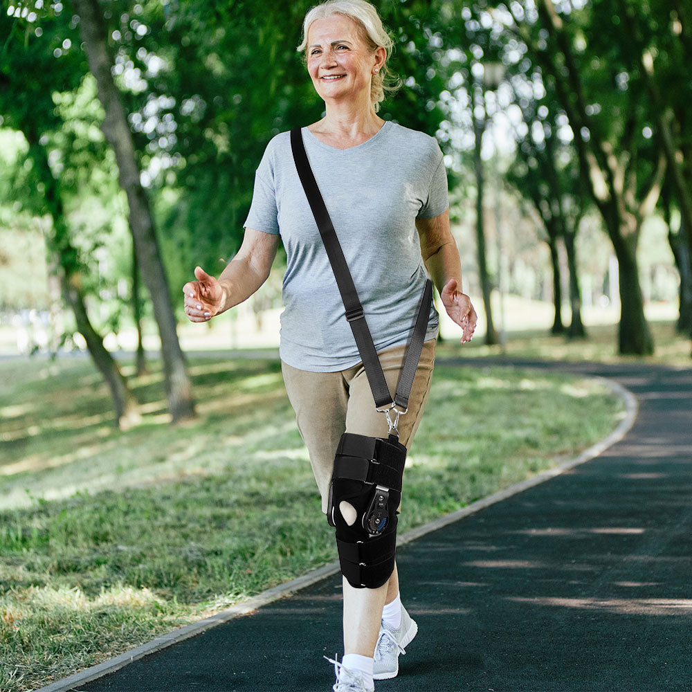 Hinged Knee Brace: inside-lining view