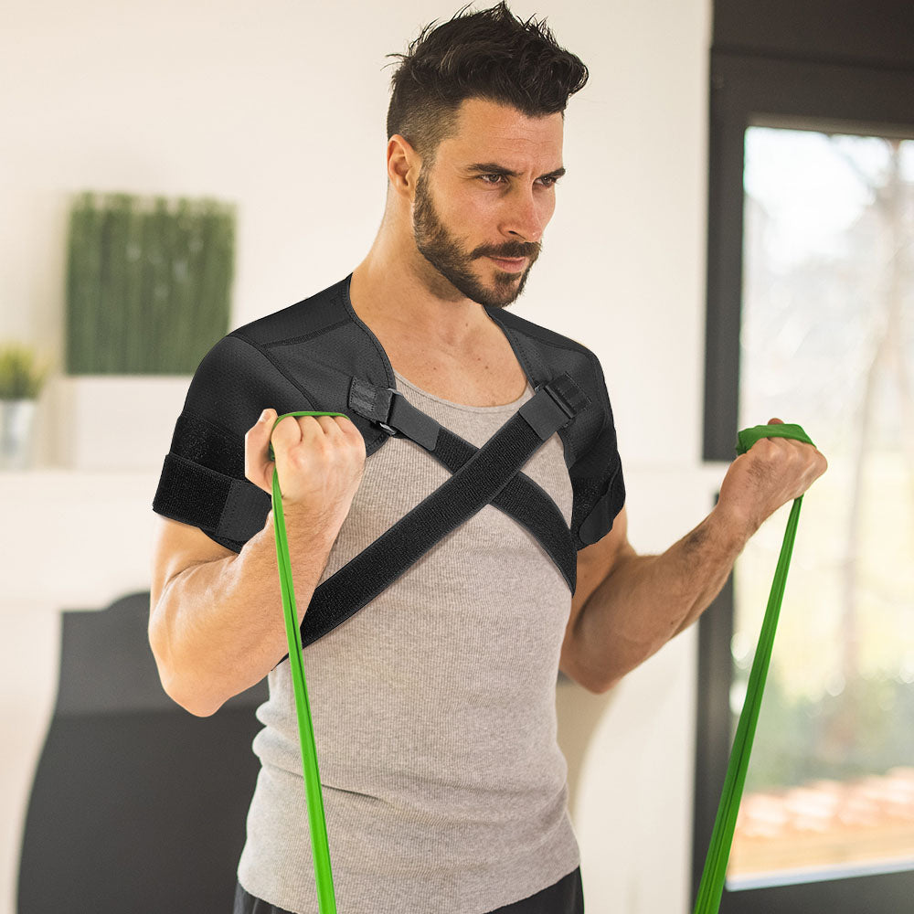 Double Shoulder Compression Brace: pairing and styling view