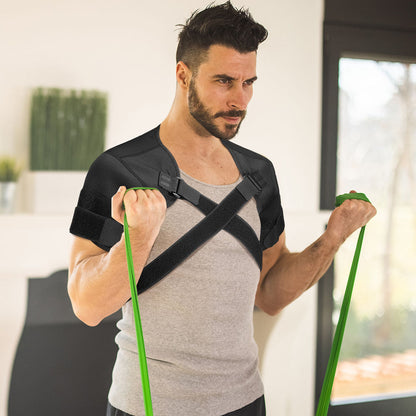 Double Shoulder Compression Brace: pairing and styling view