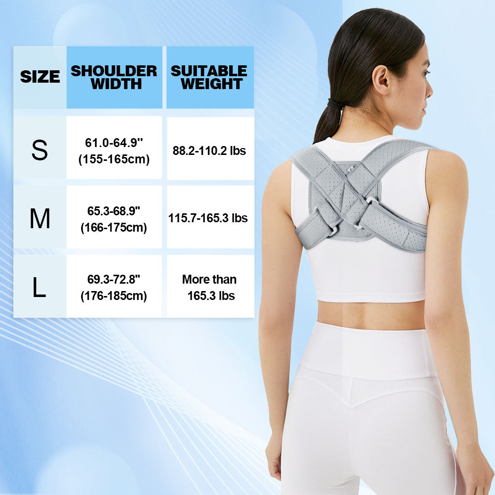 Figure-8 Upper Back Brace: fabric and stitching detail