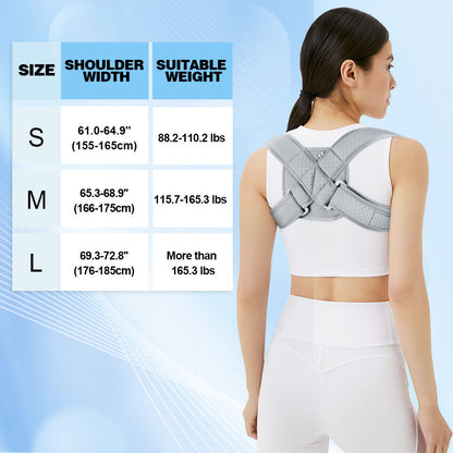 Figure-8 Upper Back Brace: fabric and stitching detail