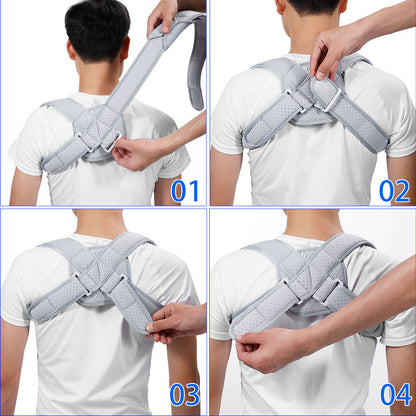 Figure-8 Upper Back Brace: inside-lining view