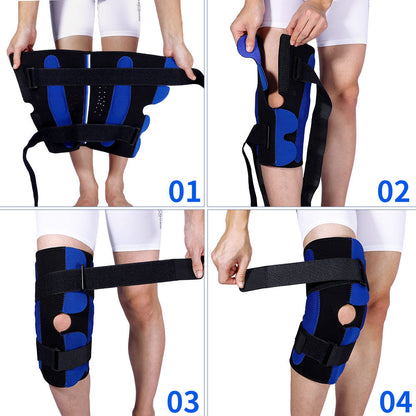 Hinged Knee Brace: closure detail