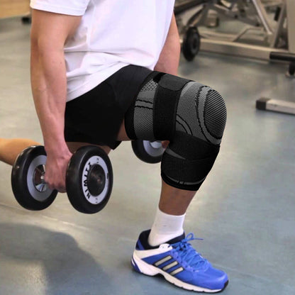 Adjustable Running Knee Sleeves: top view