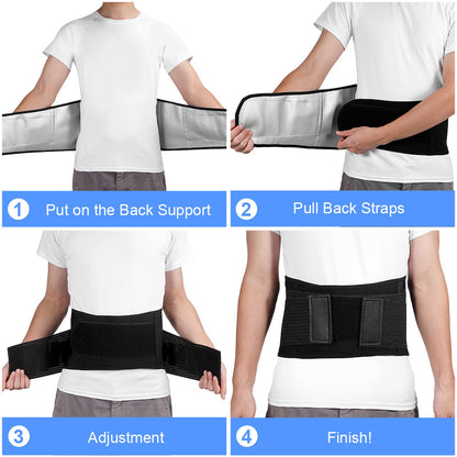 Back Support Belt: inside-lining view
