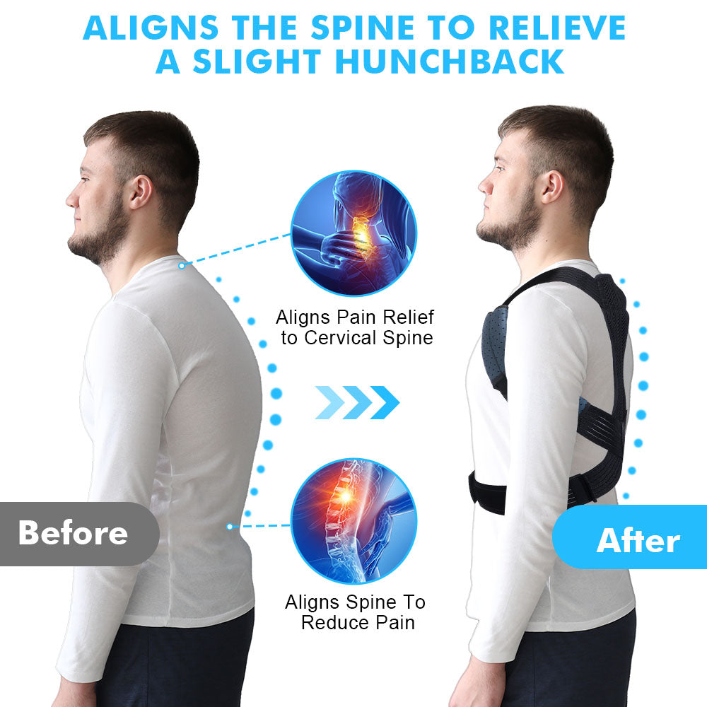 Vest-Style Posture Corrector: size chart reference