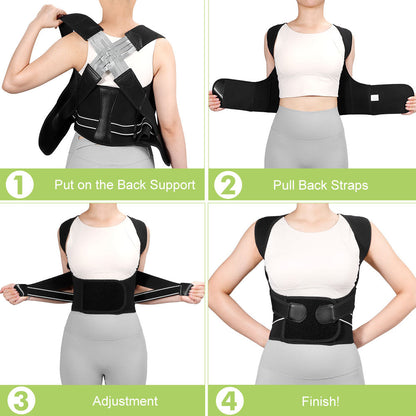 Full Back Brace: size chart reference