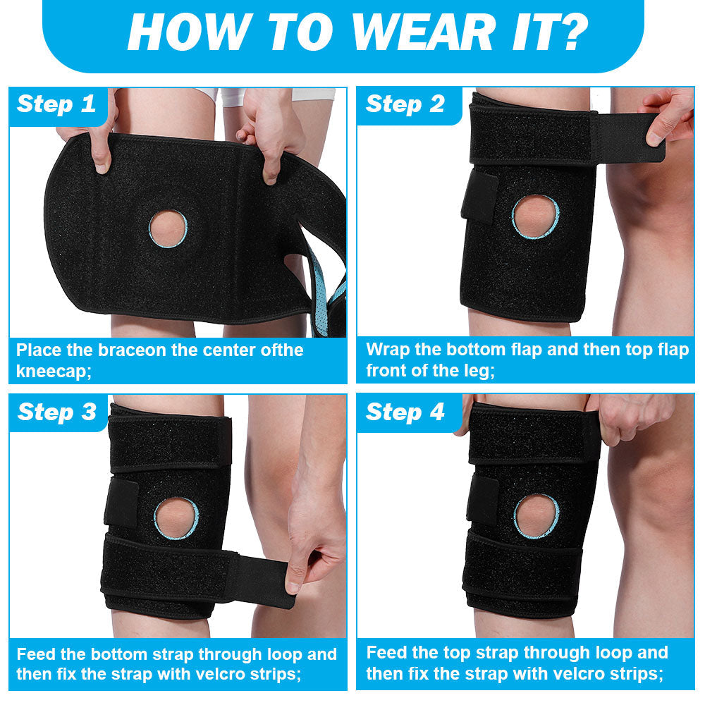 Hinged Knee Brace: top view