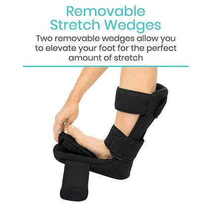 Padded Plantar Fasciitis Night Splint: fabric and stitching detail