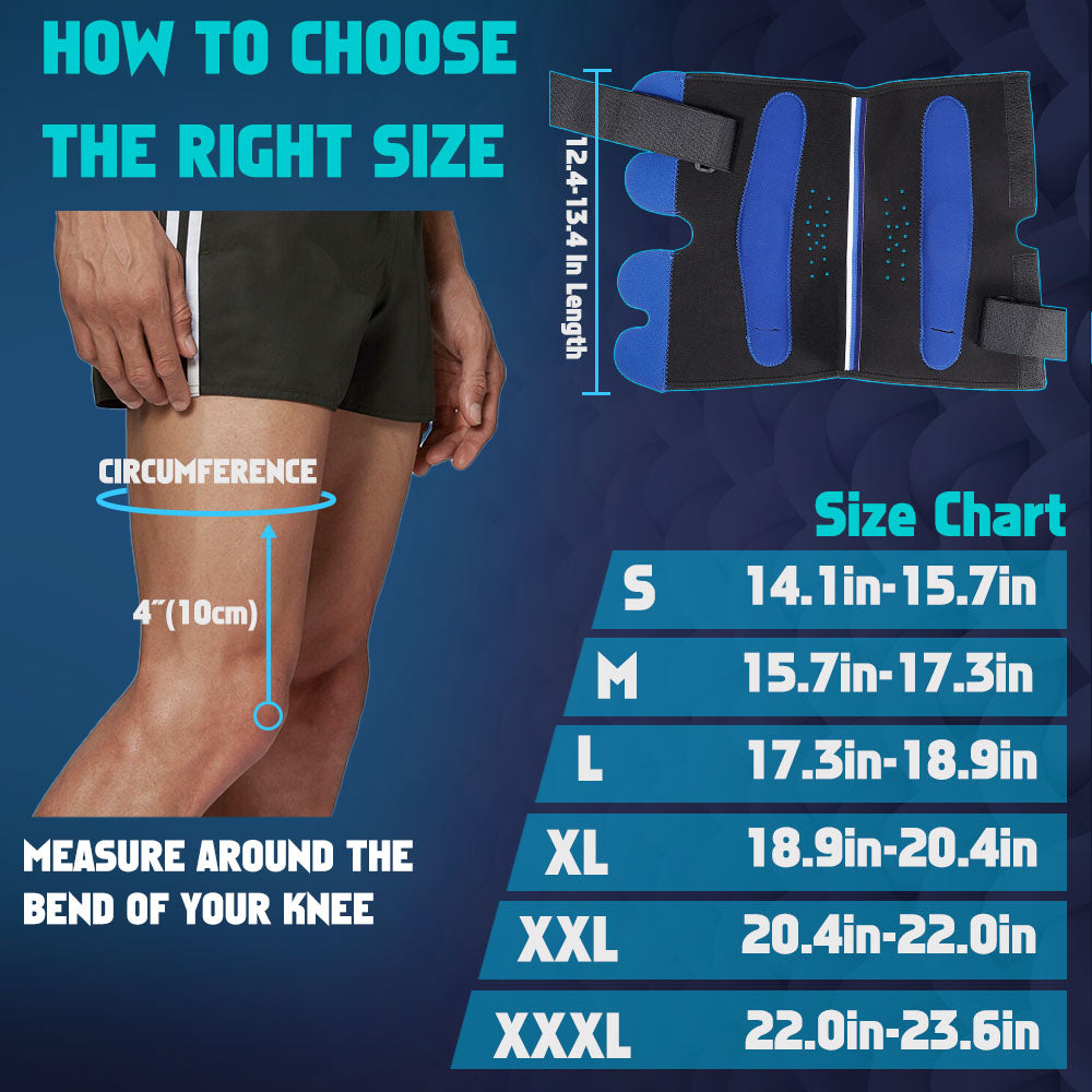 Hinged Knee Brace: fabric and stitching detail