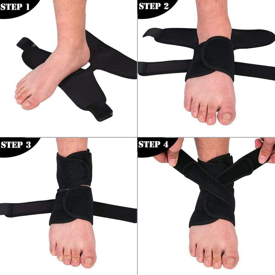 Adjustable Ankle Stabilizer Brace: top view