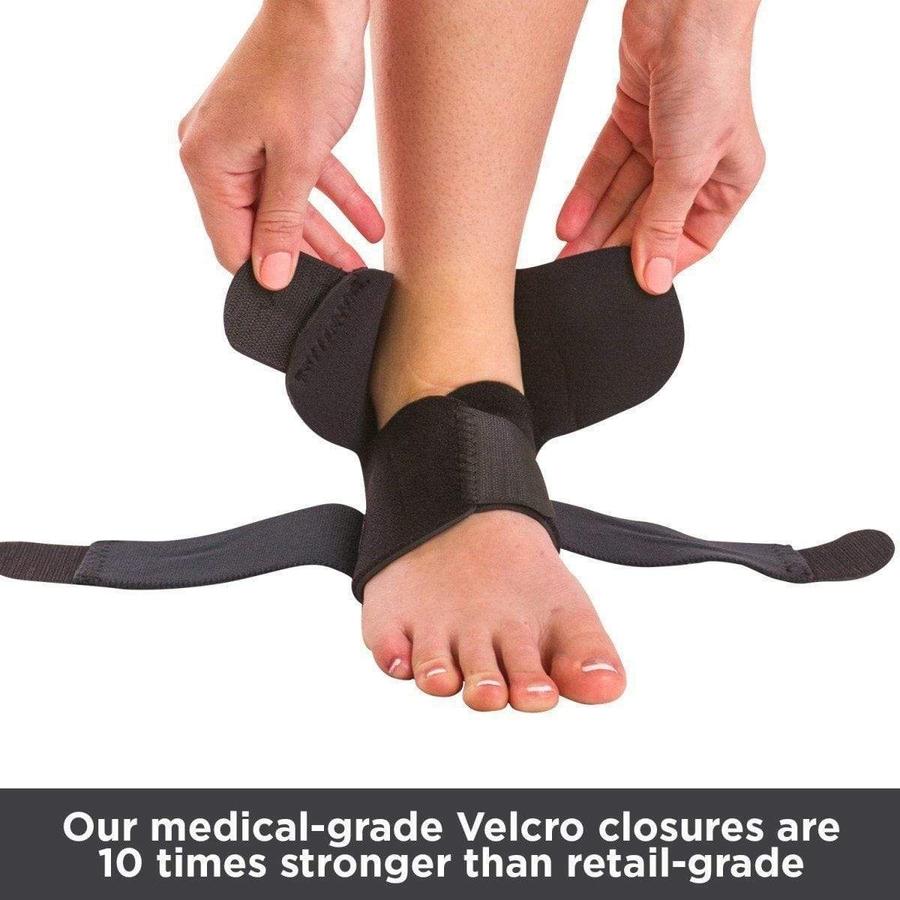 Adjustable Ankle Stabilizer Brace: fabric and stitching detail