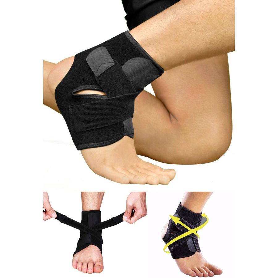Adjustable Ankle Stabilizer Brace: in-wear demonstration