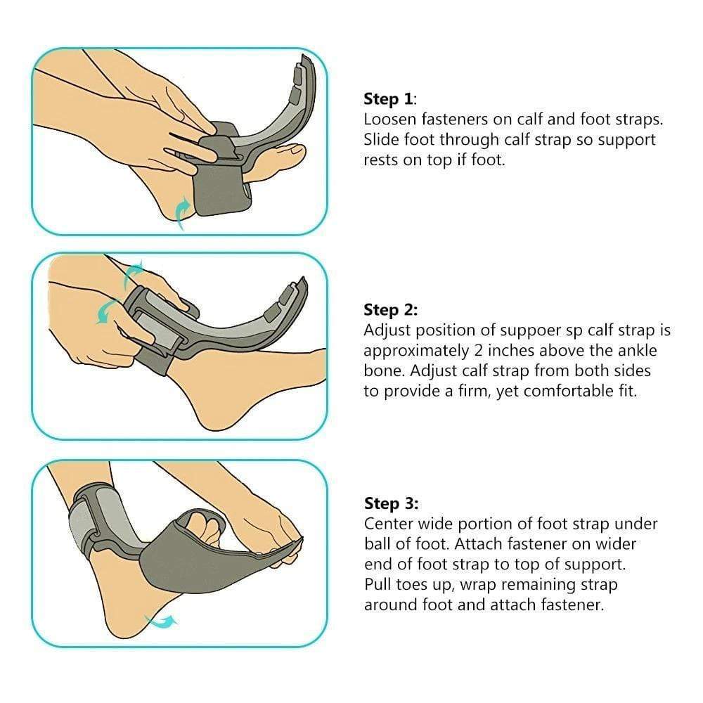 Plantar Fasciitis Night Splint: inside-lining view