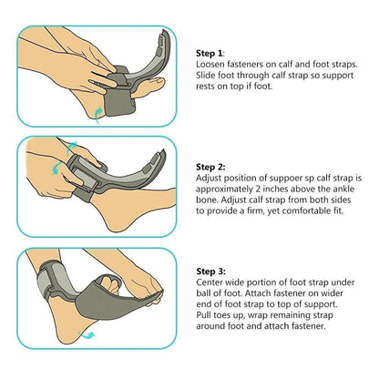 Plantar Fasciitis Night Splint: inside-lining view